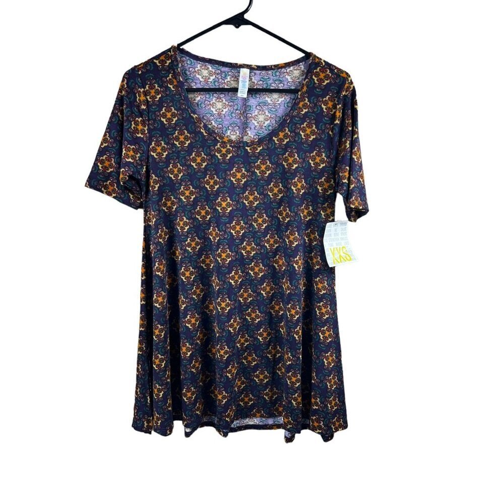 LulaRoe Perfect Women's Purple & Black Top